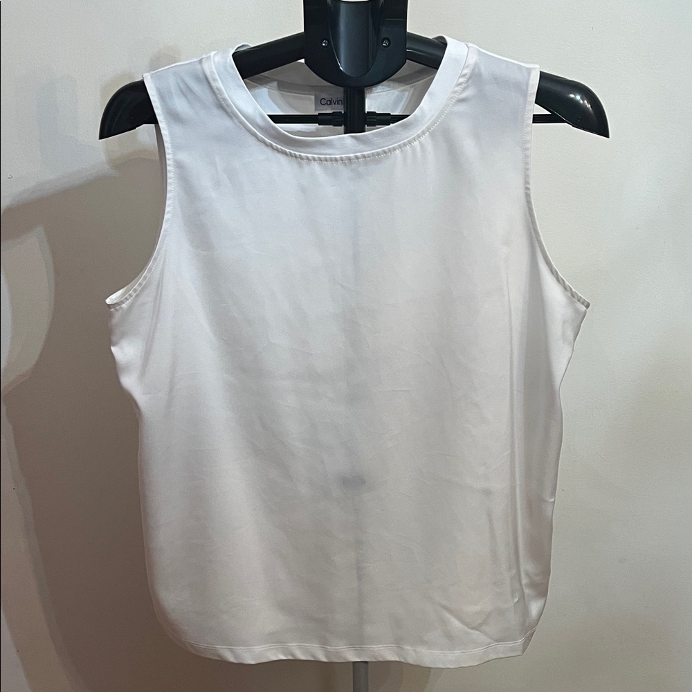 NWOT Calvin Klein Women's Classic White Blouse